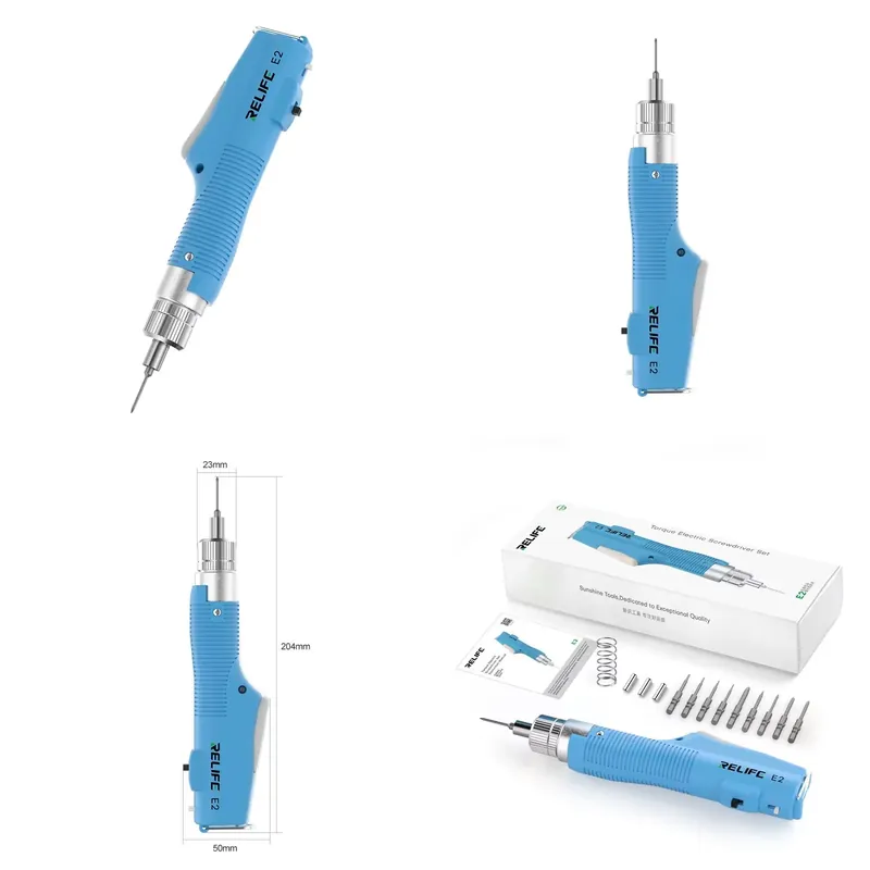 Screwdriver Set - RELIFE E2 Set Obeng Listrik Torsi