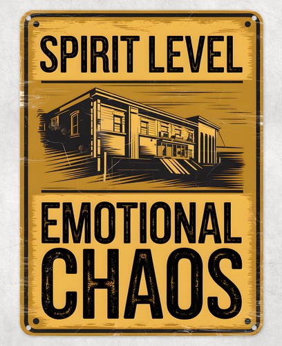 Poster Logam dengan Desain Luc - Spirit Level ulasan dan harga